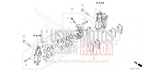 FRONT BRAKE CALIPER CB750ACT de 2026